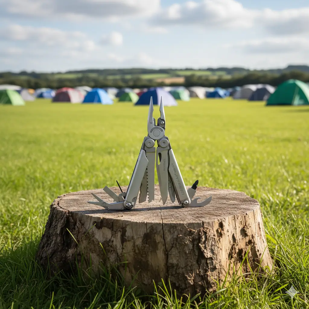 The Leatherman Wave+, a premium stainless steel multi-tool.