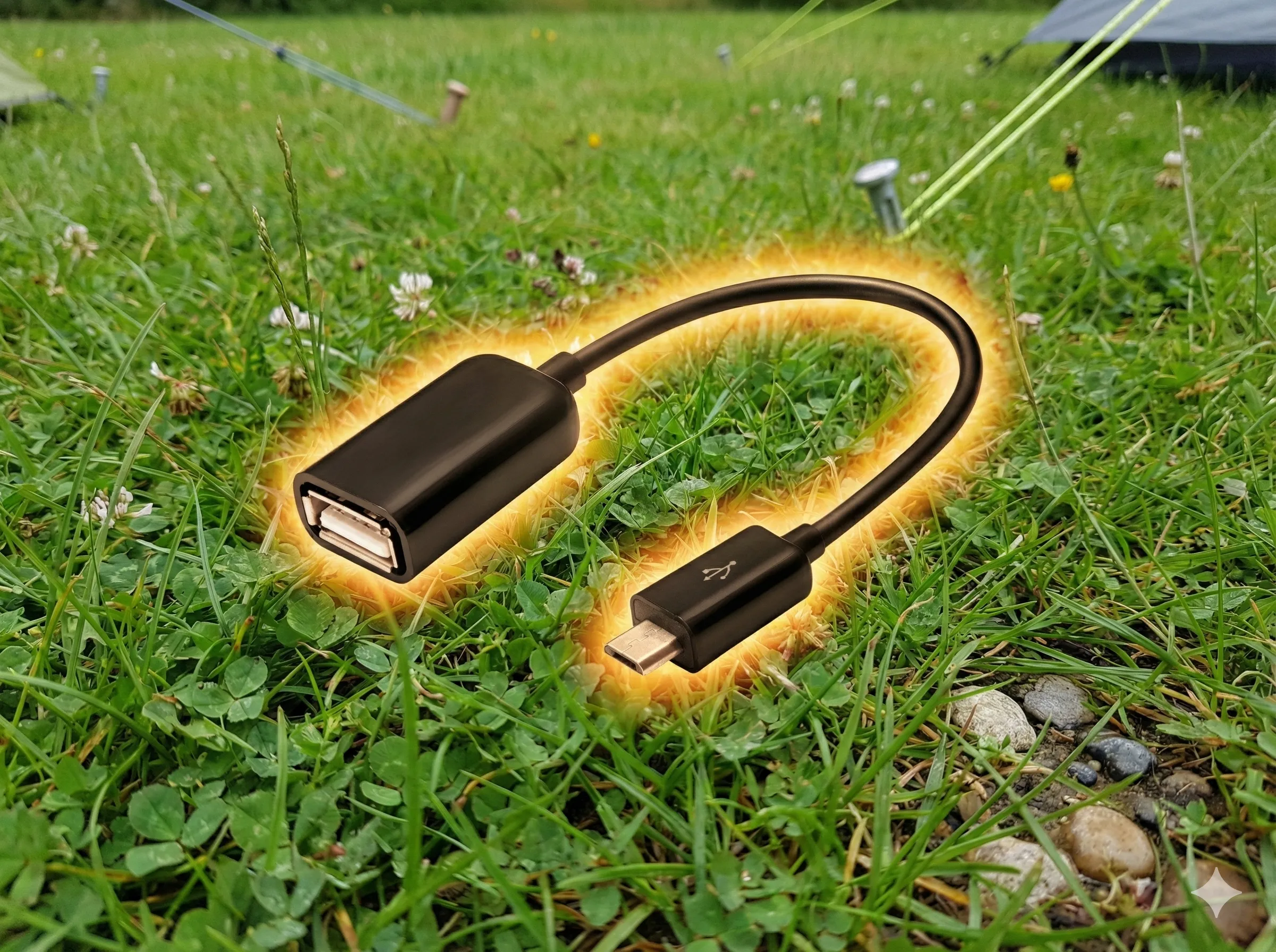 A small USB-C to USB-A OTG adapter.