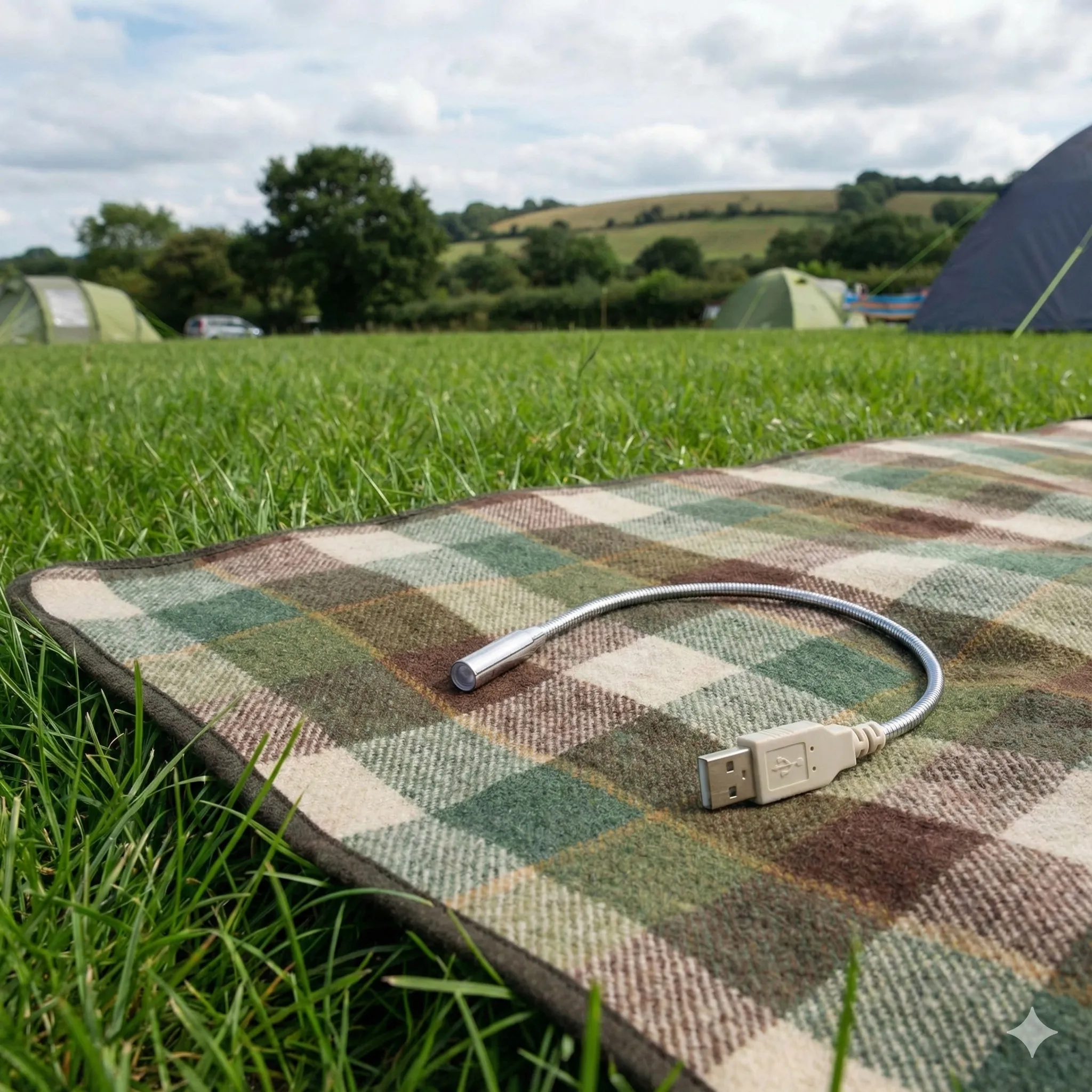 A flexible USB LED reading light.
