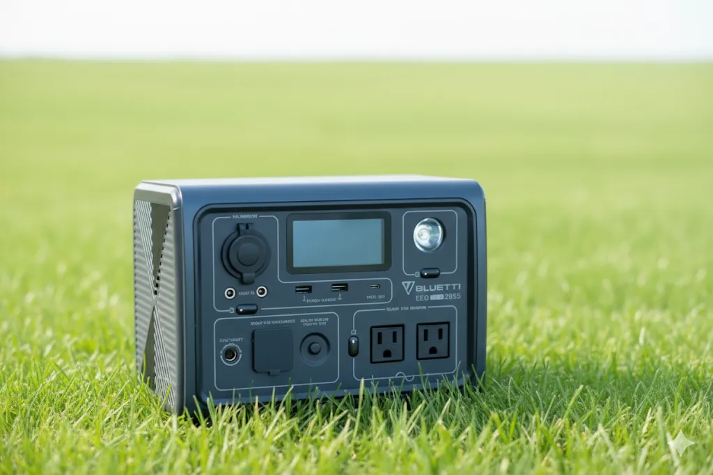 The Bluetti EB3A portable power station.