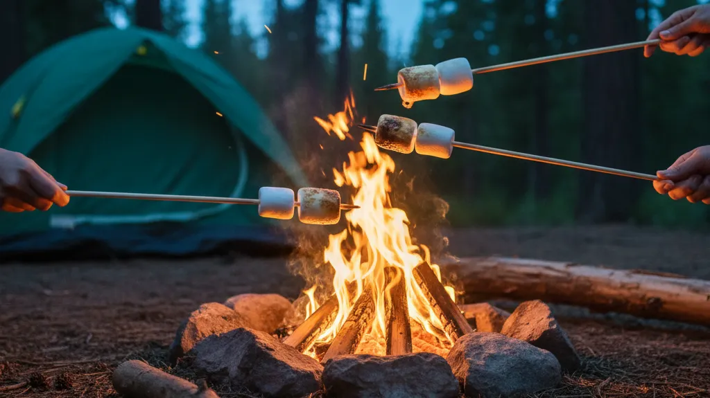 A person looking warm and cosy inside a sleeping bag.
